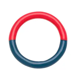 Lulu Copenhagen Double Color Ring - Retro Dark Blue/ Hot Coral