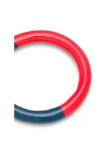 Lulu Copenhagen Double Color Ring - Retro Dark Blue/ Hot Coral