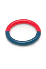 Lulu Copenhagen Double Color Ring - Retro Dark Blue/ Hot Coral