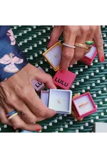 Lulu Copenhagen Double Color Ring - Orange Coral/ Blue