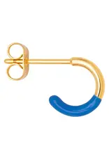 Lulu Copenhagen Oorbel Hoop - Half Dip/ Blue - Single