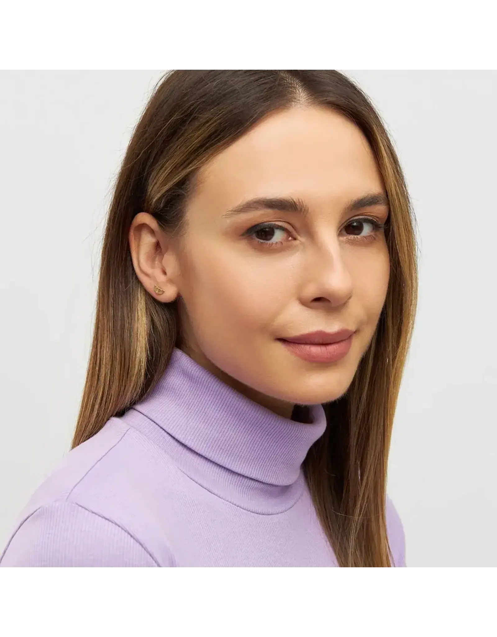 Lulu Copenhagen Oorbel Stud - Croissant - Goud - Single