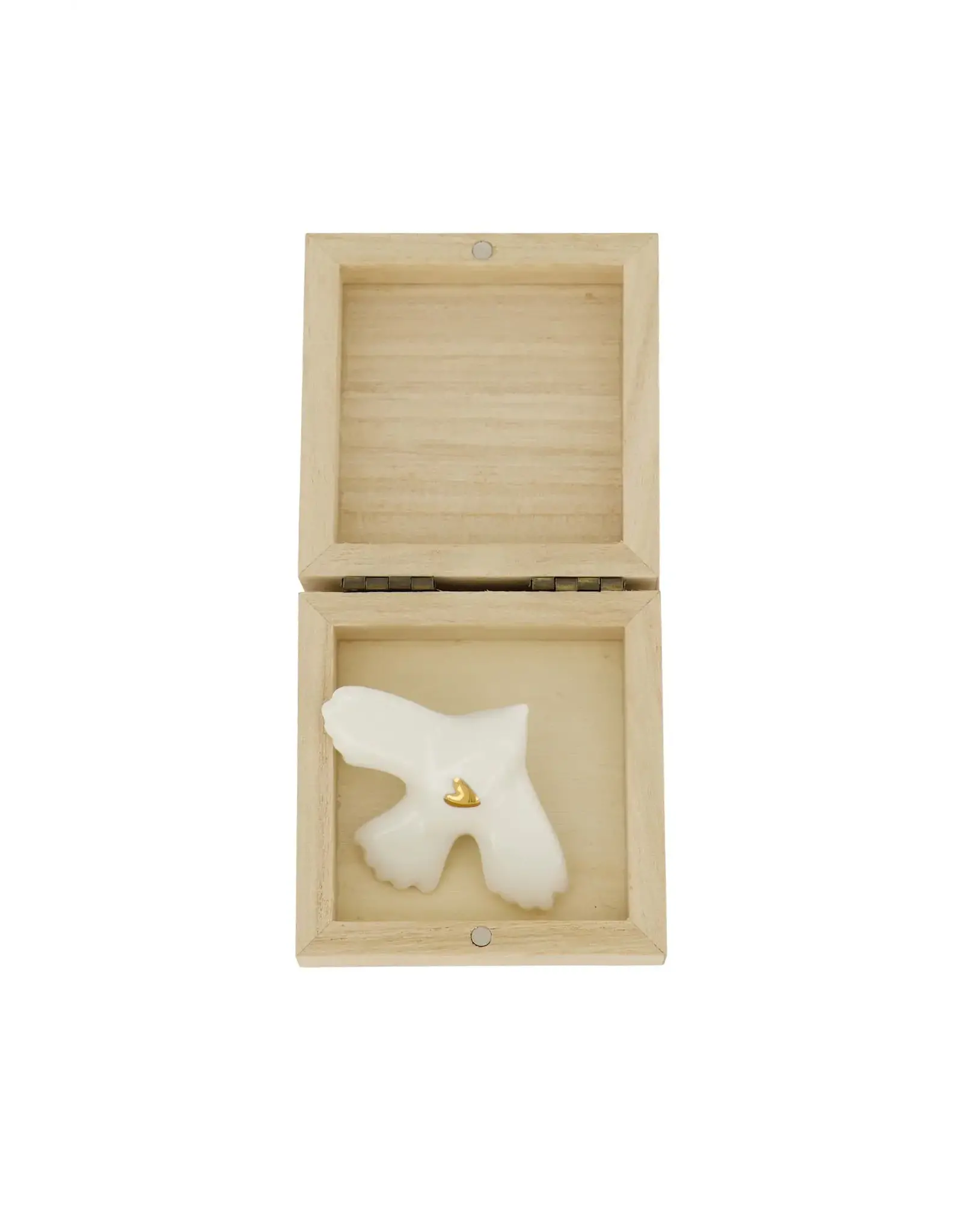 Zusss Doosje met Vogeltje - 7,5 x 7 x 2,5cm