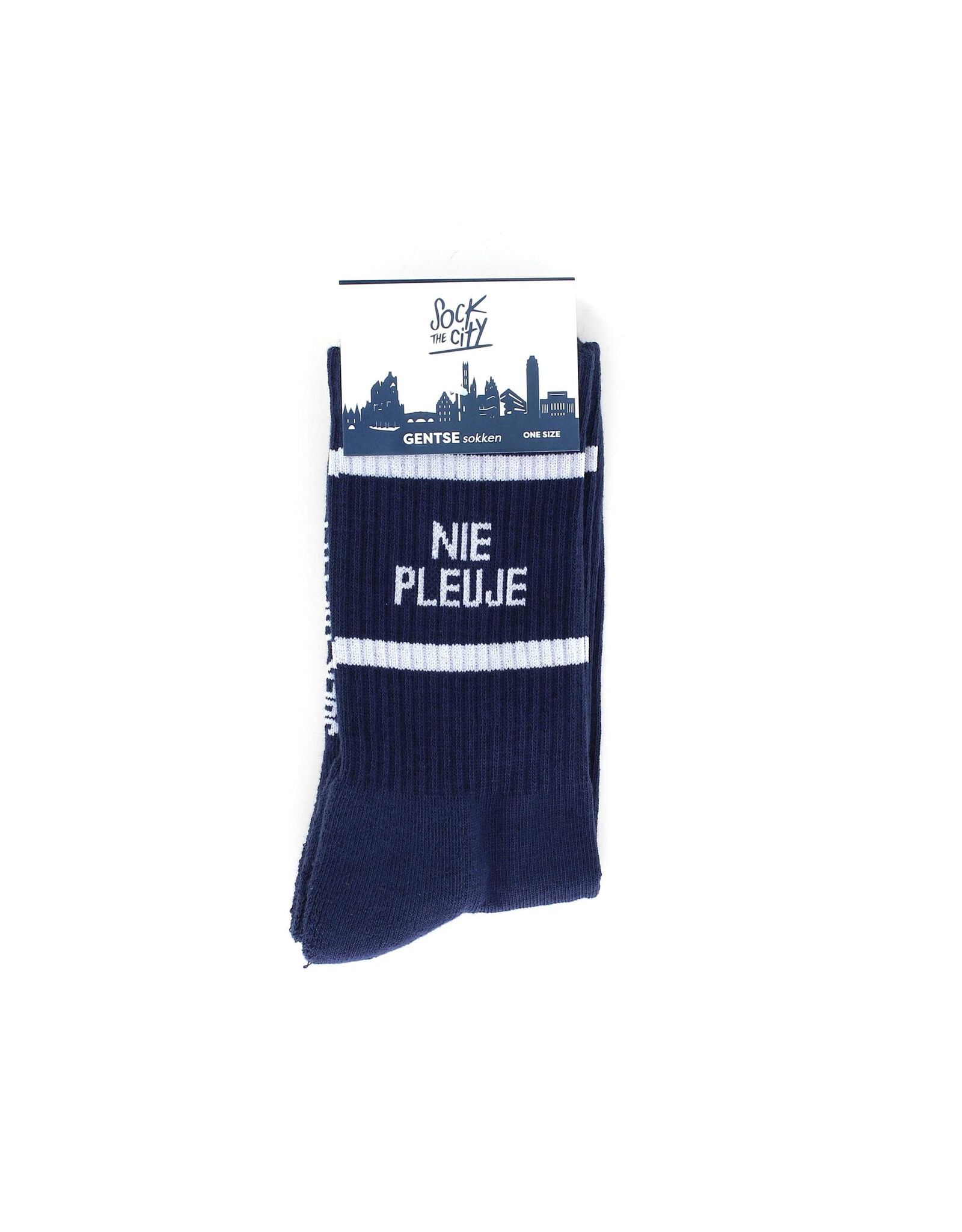 Sock The City Gentse sokken - Nie Pleuje, Jeans - Katoen - One size
