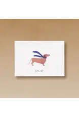 Tucán y limón Wenskaart - Teckel, Merry Christmas  - Postkaart + Envelop