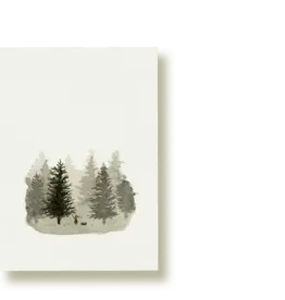 Tucán y limón Wenskaart - Dennenbos - Postkaart + Envelop