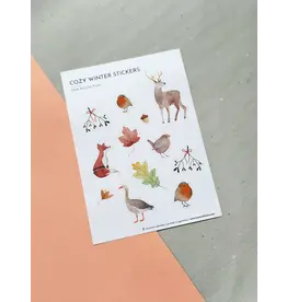 Tucán y limón Stickers, Cozy winter