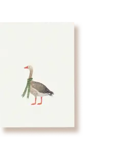 Tucán y limón Wenskaart - Gans met Sjaal - Postkaart + Envelop