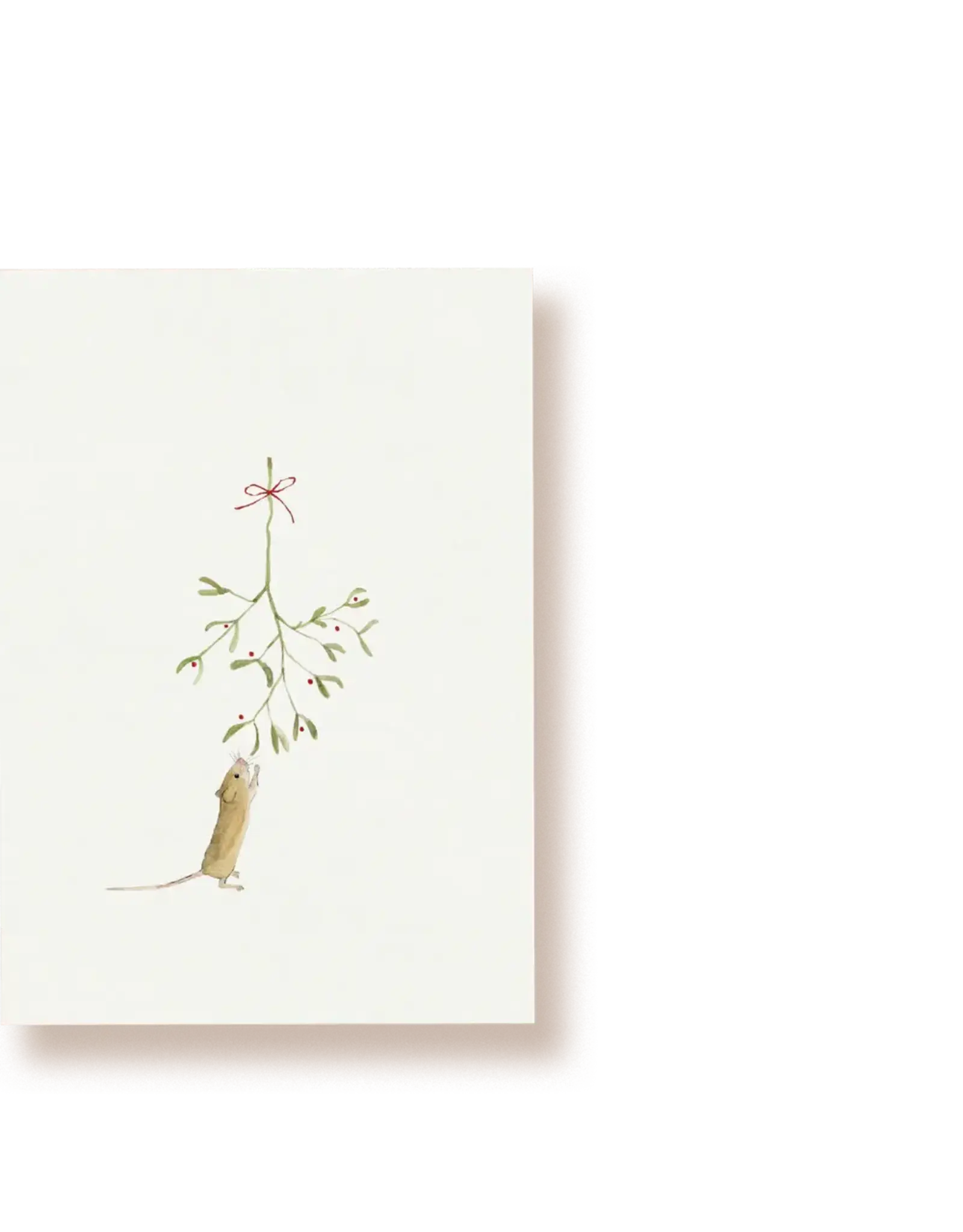 Tucán y limón Wenskaart - Muisje met Mistletoe - Postkaart + Envelop