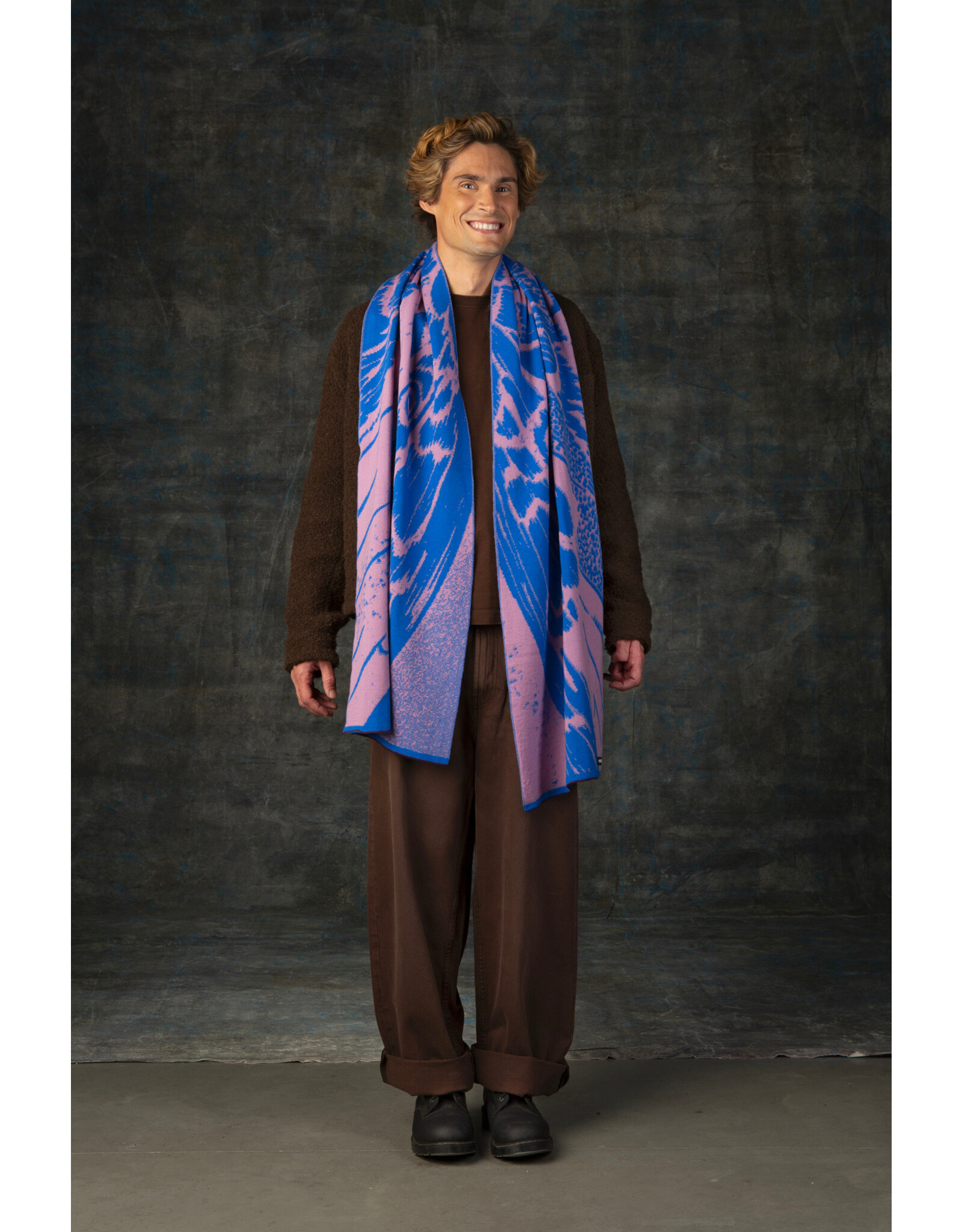 Wolvis Wolvis W25, Aurata Maxi - Cobalt - 200x40cm - 100% Merinowol