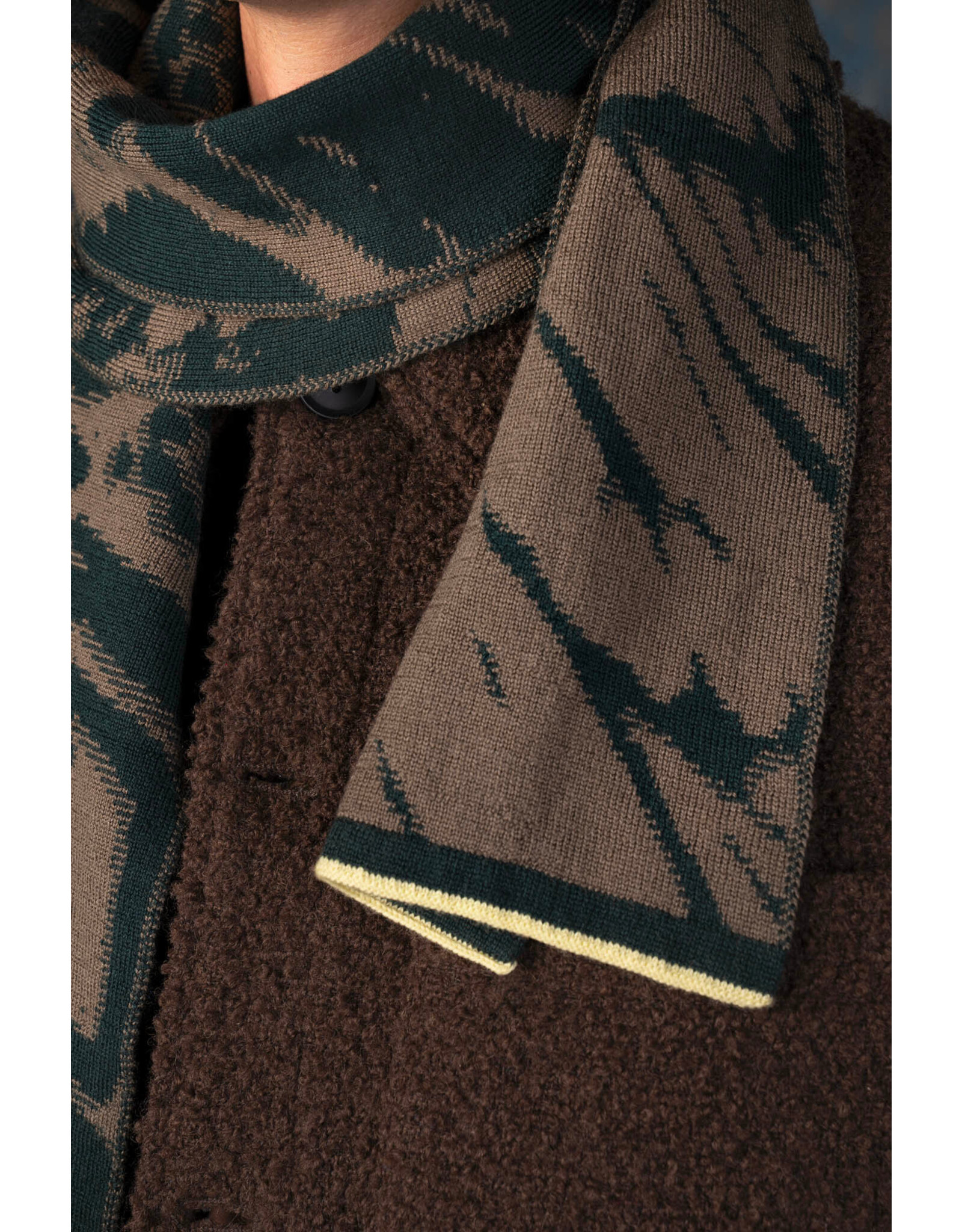 Wolvis Wolvis W25, Furcula Midi, Forest - 170x25cm - 100% Merinowol