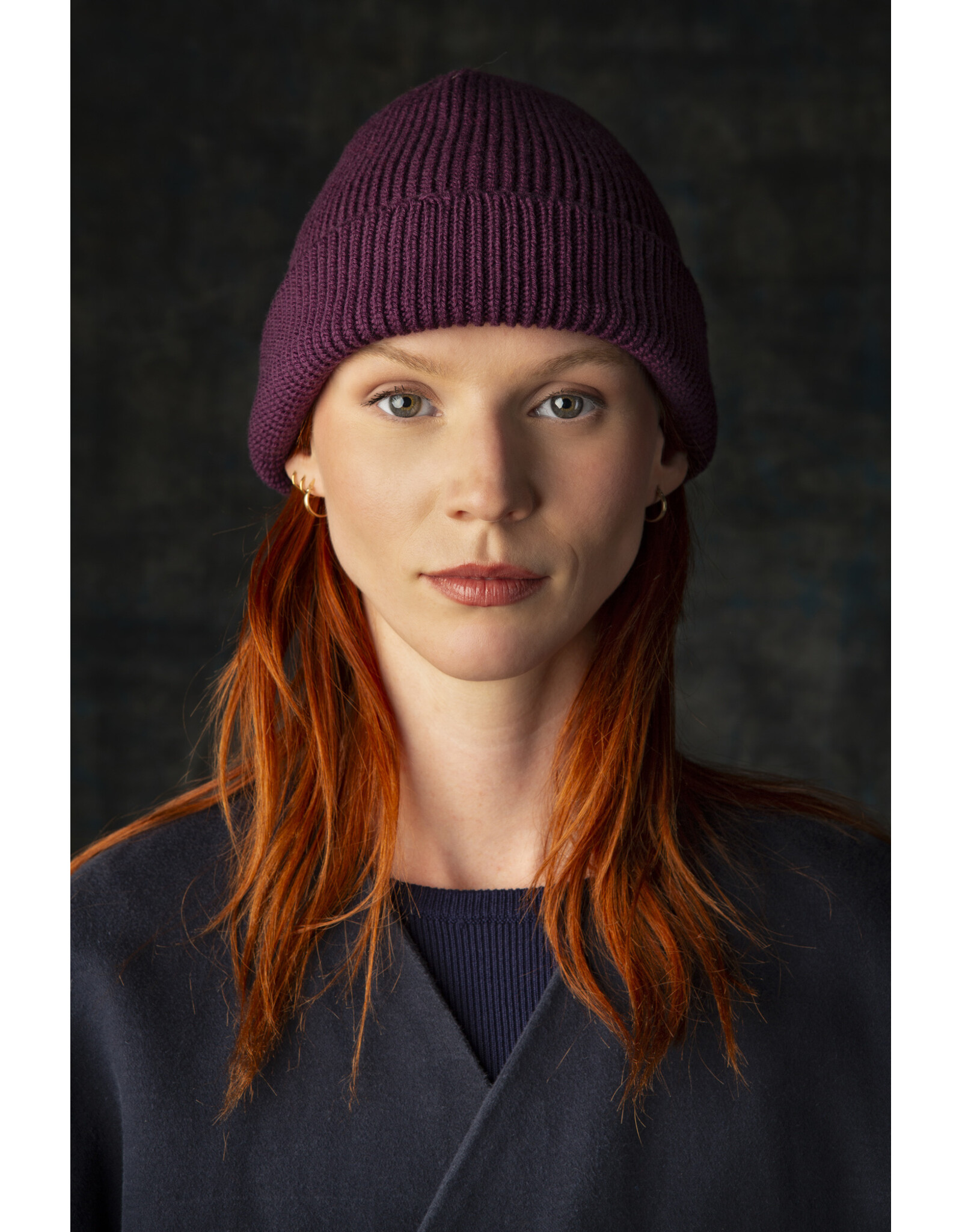 Wolvis Wolvis Beanie - Grape - 100% Merinowol