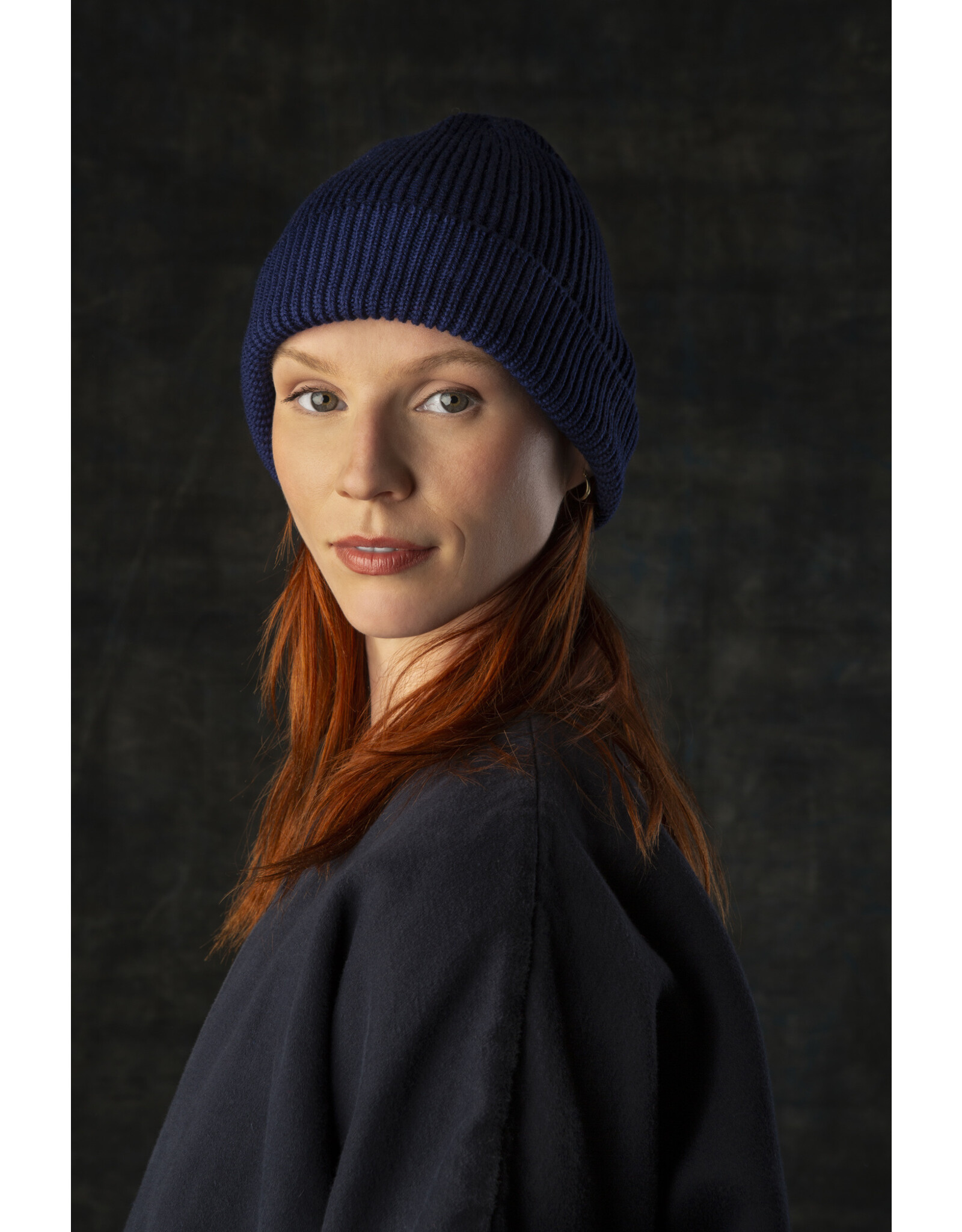 Wolvis Wolvis Beanie - Indigo - 100% Merinowol