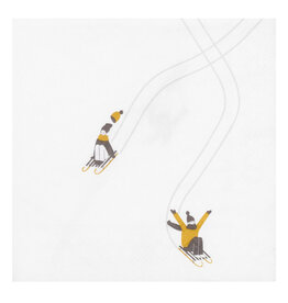 Raeder Servetten - Sledging - 25x25cm Raeder Servetten - Sledging - 25x25cm