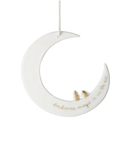 Raeder Kersthanger - Christmas magic is in the air - 7,5x6cm