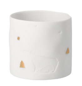 Raeder Theelicht - Winterstorie Polar Bear - Ø 7x6,5cm