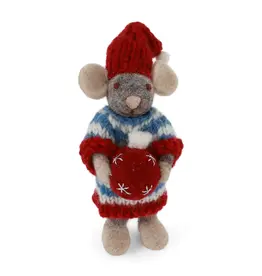 Gry & Sif Grijze Muis - Kerstballetje Gry & Sif Grijze Muis - Kerstballetje