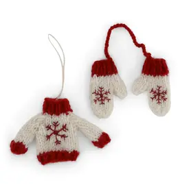 Gry & Sif Kersttruitje en Handschoentjes Gry & Sif Kersttruitje en Handschoentjes
