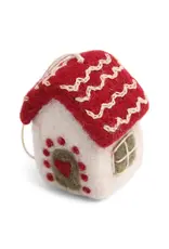 Gry & Sif Mini Kersthuisje - 6x3x3cm