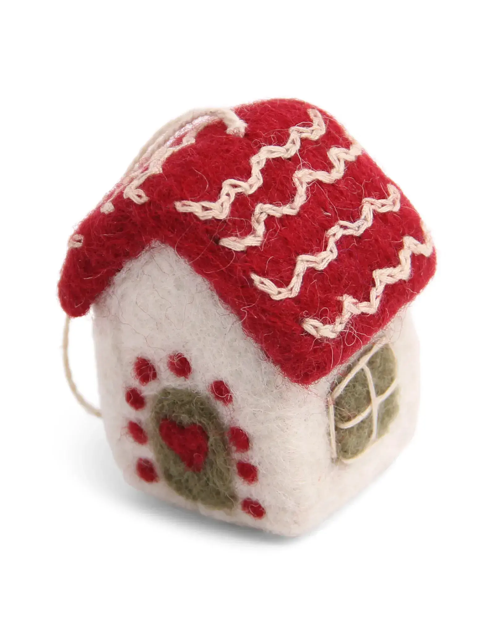 Gry & Sif Mini Kersthuisje - 6x3x3cm