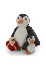 Gry & Sif Pinguin met Baby - 7,5x5,5cm