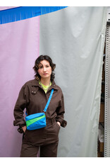 Susan Bijl Bum Bag S, Wave & Greenscreen - 13 x 18,5 x 6,5