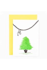 Studio Flash Wenskaart - Christmas with a cat in the house - Letterpress Kaart + Envelop