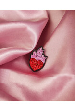 Malicieuse Broche - Hartje met Vlammen