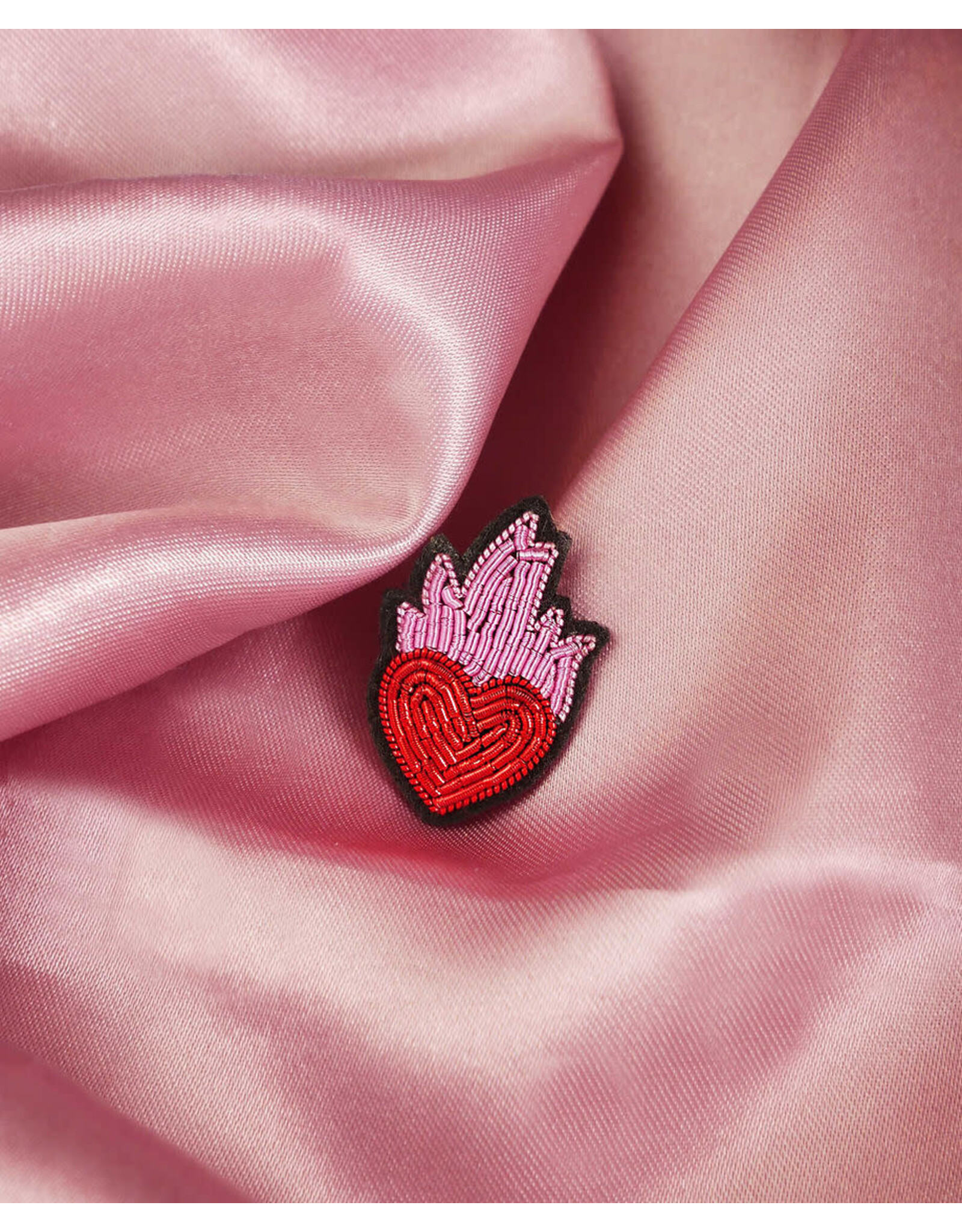 Malicieuse Broche - Hartje met Vlammen