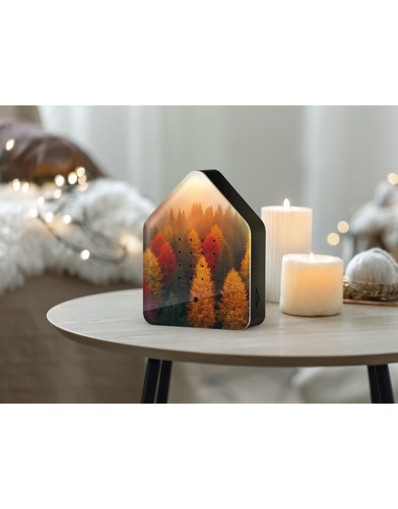 Zwitscherbox Zwitscherbox, Golden leaves - Geluiden: Merel - B 11 x H 14,5 x D 3,5 cm