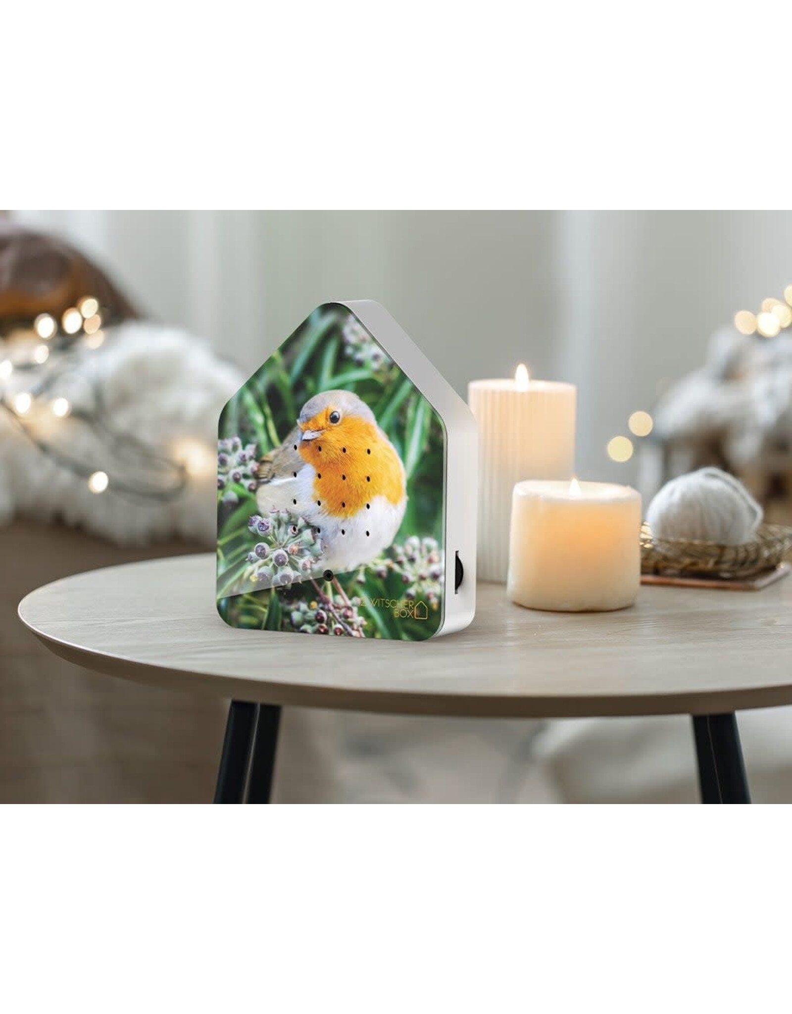 Zwitscherbox Zwitscherbox, Robin Redbreast - Geluiden: Merel - B 11 x H 14,5 x D 3,5 cm