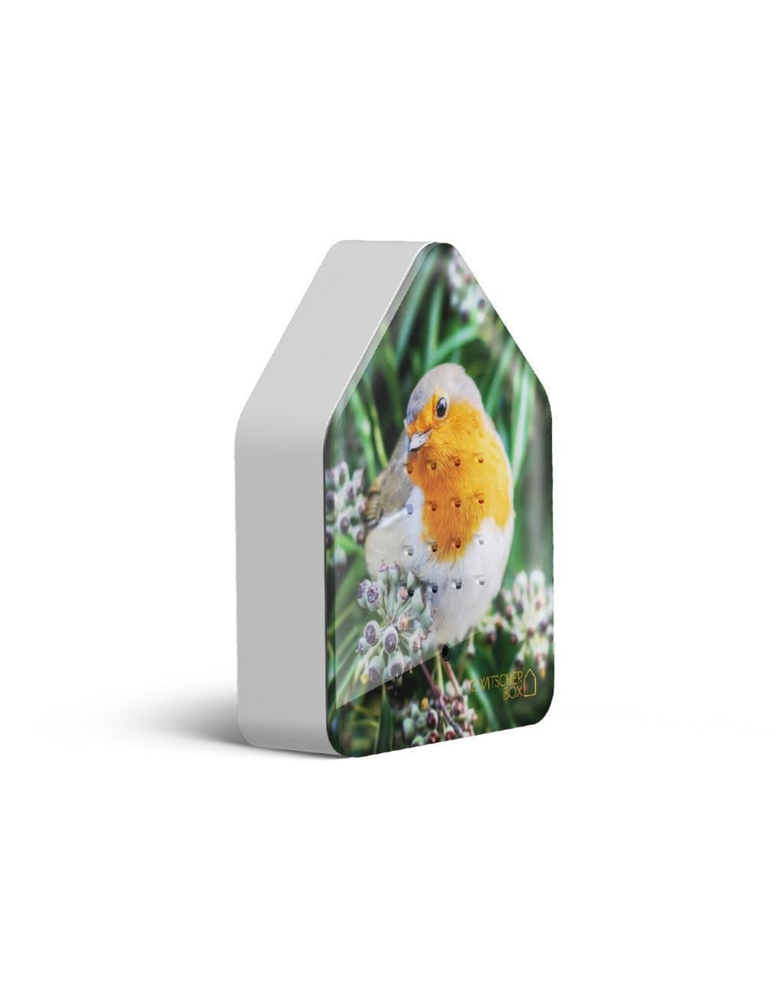 Zwitscherbox Zwitscherbox, Robin Redbreast - Geluiden: Merel - B 11 x H 14,5 x D 3,5 cm