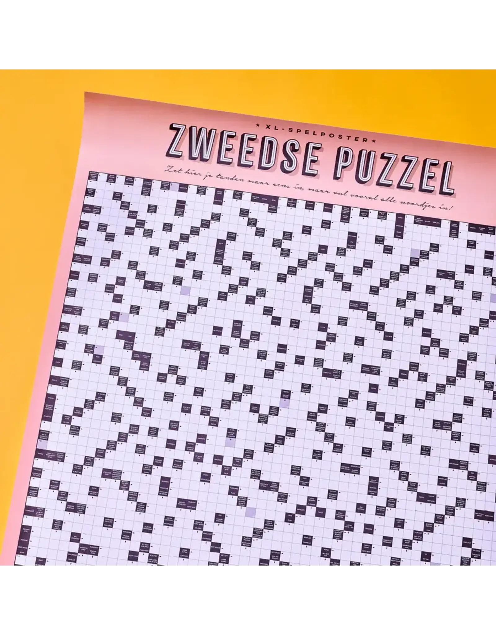 Stratier Spelposter XL - Zweedse Kruiswoordraadsel Nr.3