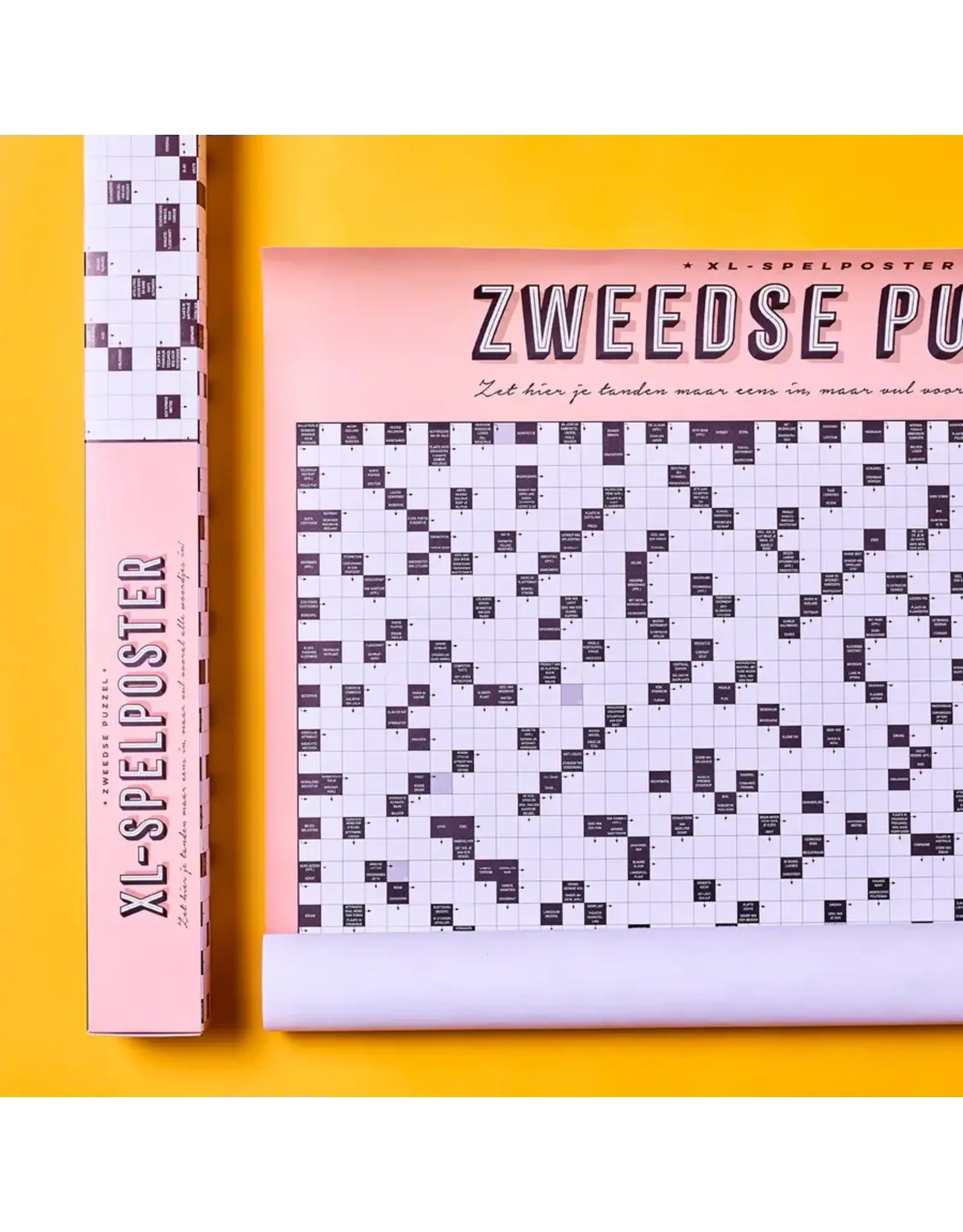 Stratier Spelposter XL - Zweedse Kruiswoordraadsel Nr.3