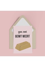 Atelier Moomade Wenskaart - Gaa zaat geiwt weert - Postkaart + Envelop