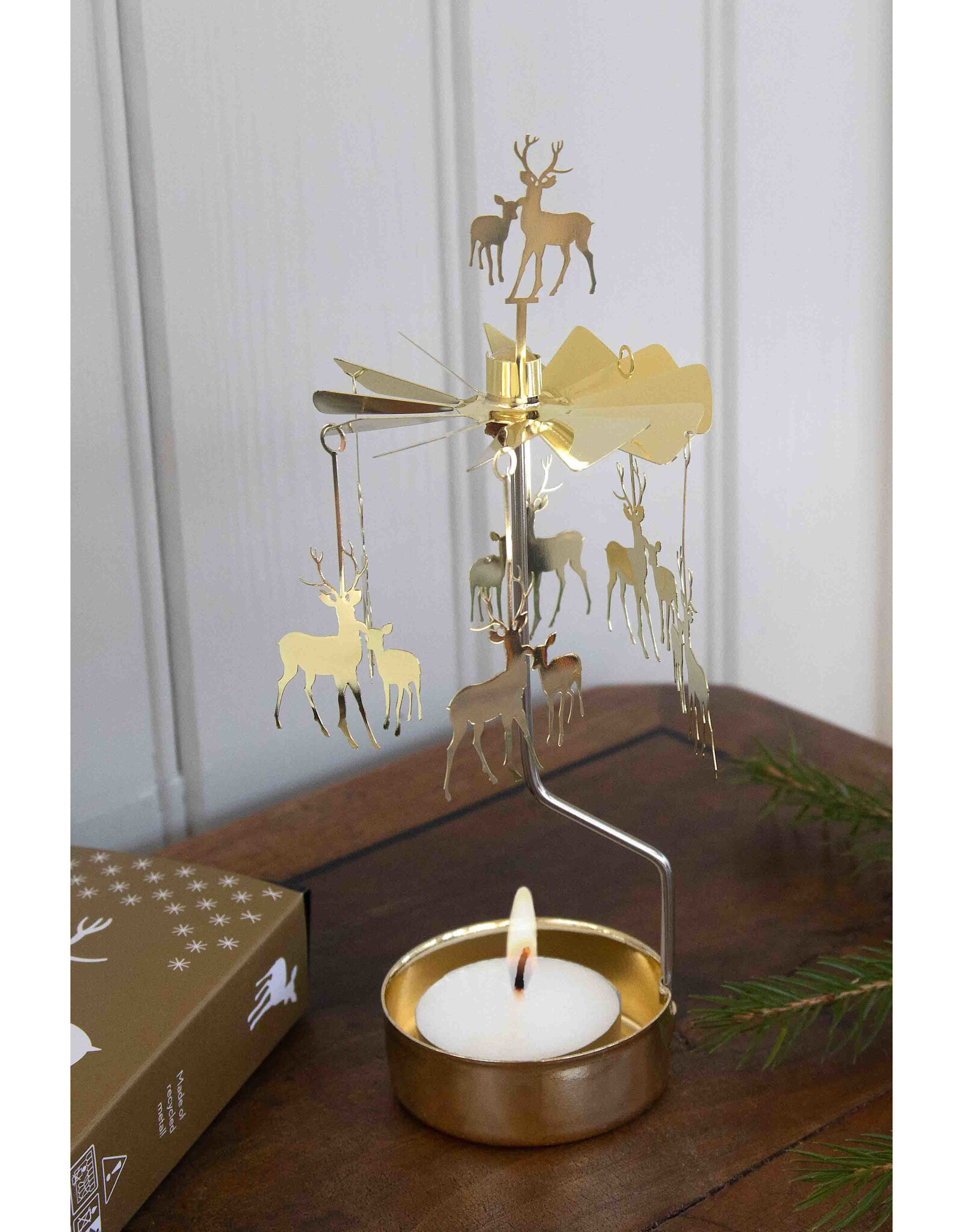 Pluto Theelicht Molentje - Bambi - Ø 6,5 x 16cm