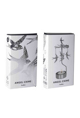 Pluto Theelicht Molentje - Zwaluw, Zilver - Ø 6,5 x 16cm