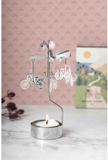 Pluto Theelicht Molentje - Fiets - Ø 6,5 x 16cm