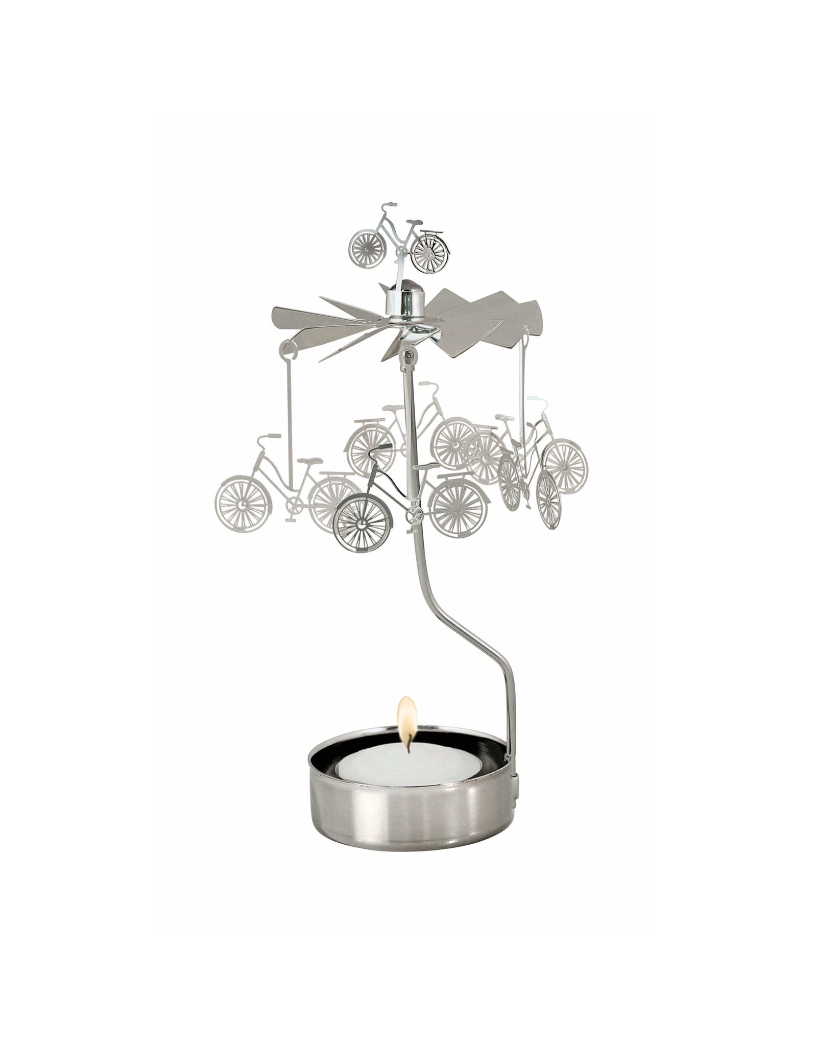 Pluto Theelicht Molentje - Fiets - Ø 6,5 x 16cm