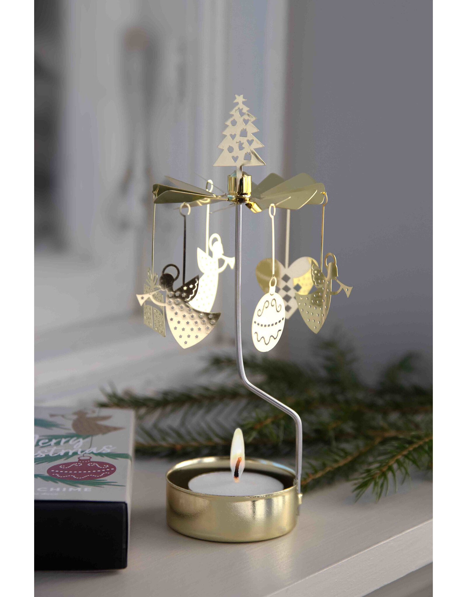 Pluto Theelicht Molentje - Engeltje - Ø 6,5 x 16cm