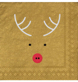 Raeder Servetten - Rudolf, button - 25x25cm
