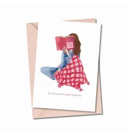 Atelier Moomade Wenskaart - Kerst - De gezelligste kerstwensen - Postkaart + Envelop