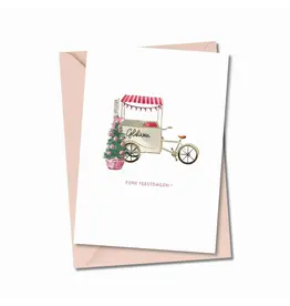 Atelier Moomade Wenskaart - Kerst - Fijne Feestdagen! - Postkaart + Envelop