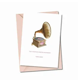 Atelier Moomade Wenskaart - Kerst - Tijd voor de kerstklassiekers - Postkaart + Envelop