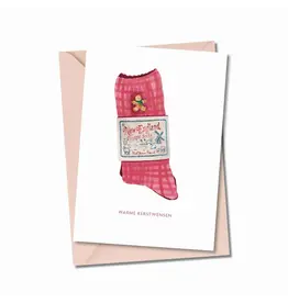 Atelier Moomade Wenskaart - Kerst - Warme Kerstwensen - Postkaart + Envelop