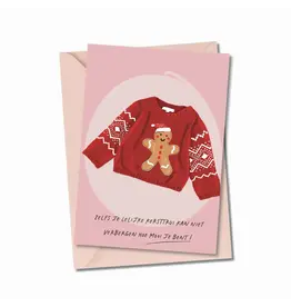 Atelier Moomade Wenskaart - Kerst - Zelfs je lelijke kersttrui kan niet verbergen - Postkaart + Envelop