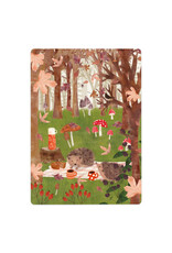 LemonBird Wenskaart - Egeltjespicknic - Postkaart + Envelop