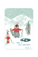 LemonBird Wenskaart - Pinguïn, Have a cosy Christmas - Postkaart + Envelop