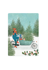 LemonBird Wenskaart - Bakfiets - Postkaart + Envelop