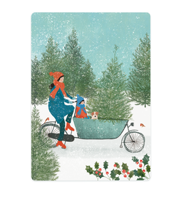 LemonBird Wenskaart - Bakfiets - Postkaart + Envelop